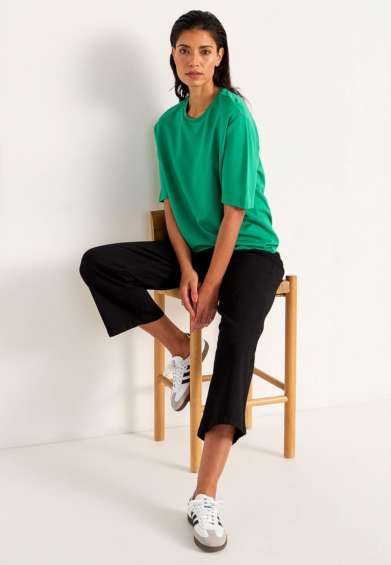 T-shirt van grof tricot