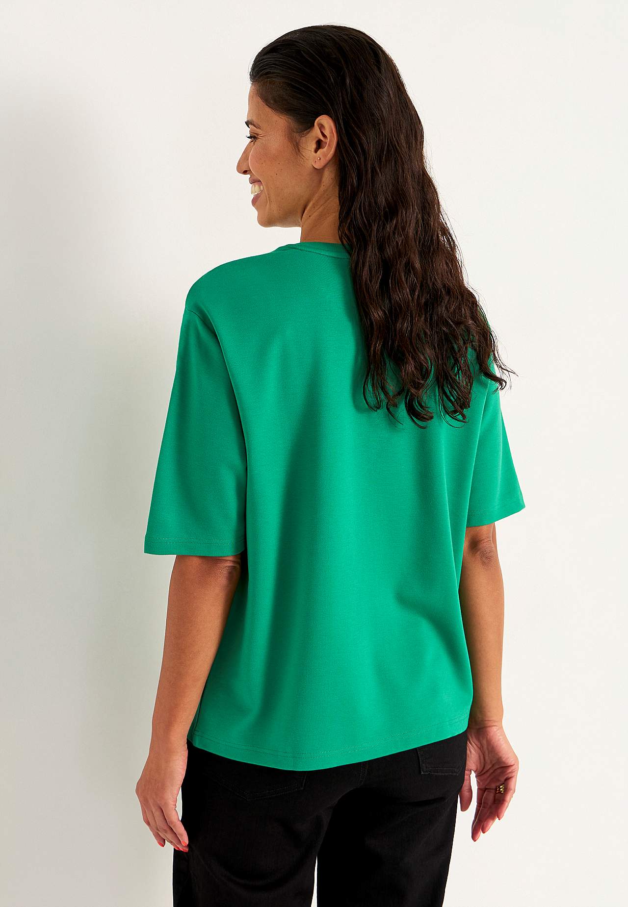 T-shirt van grof tricot