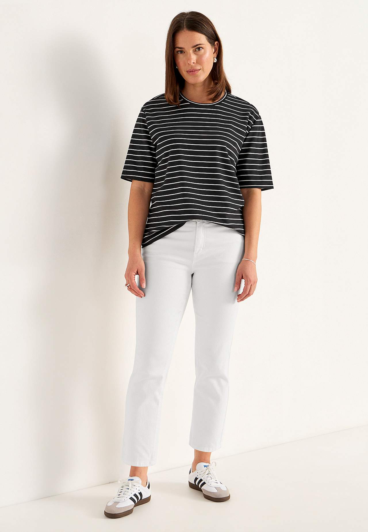 T-shirt van grof tricot