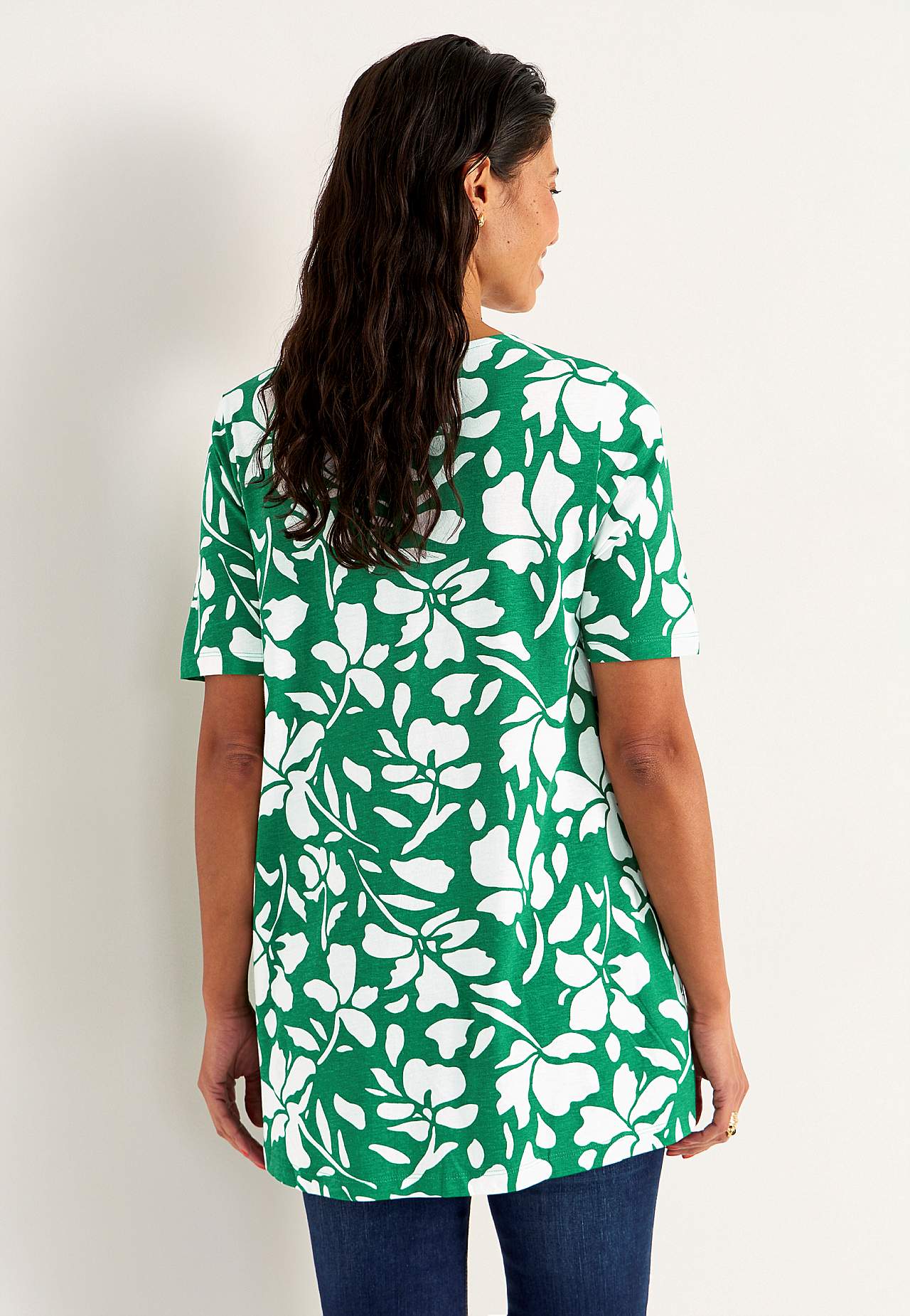 Jersey tuniek met zakken