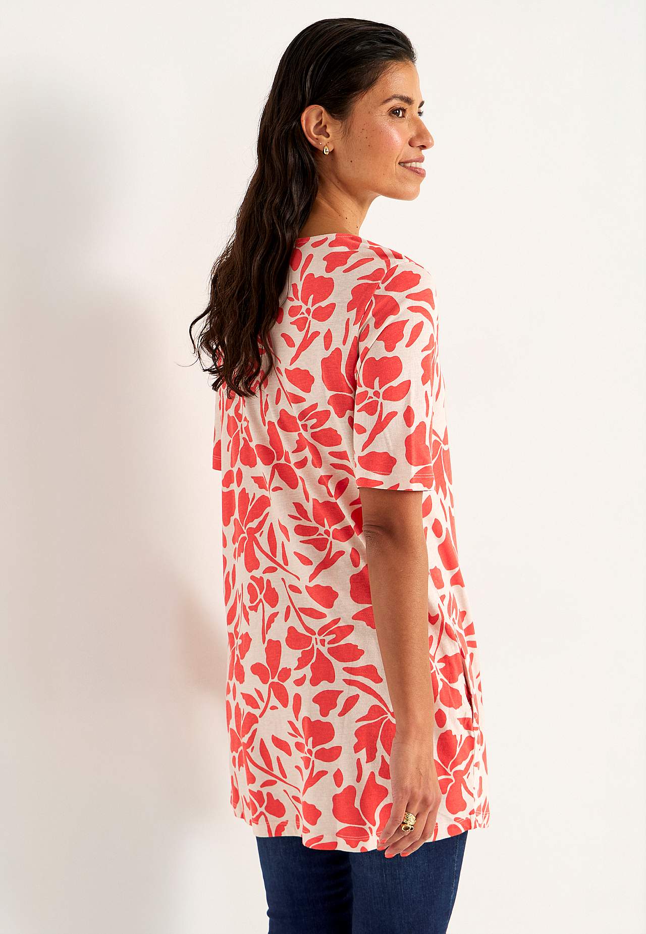 Jersey tuniek met zakken