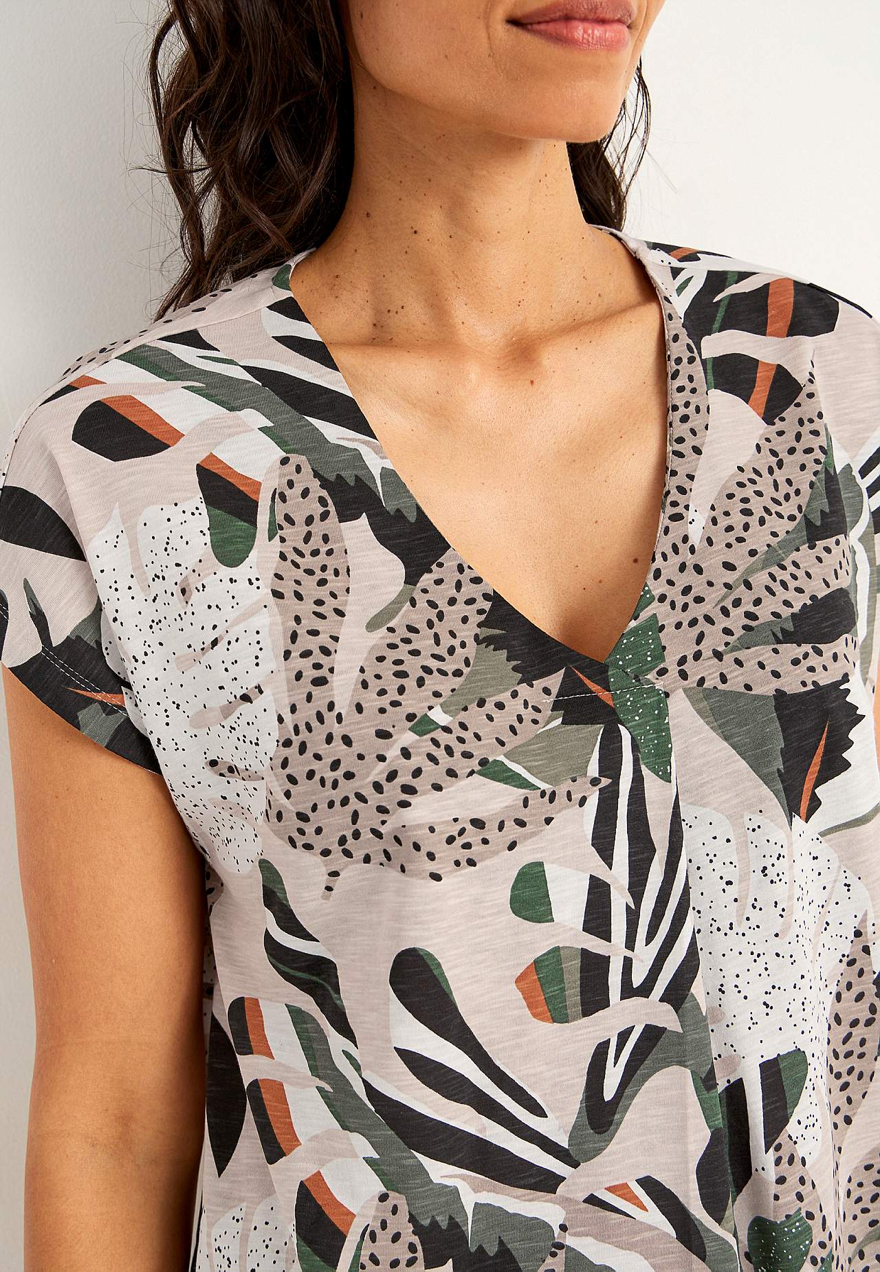 Jersey tuniek met korte mouwen