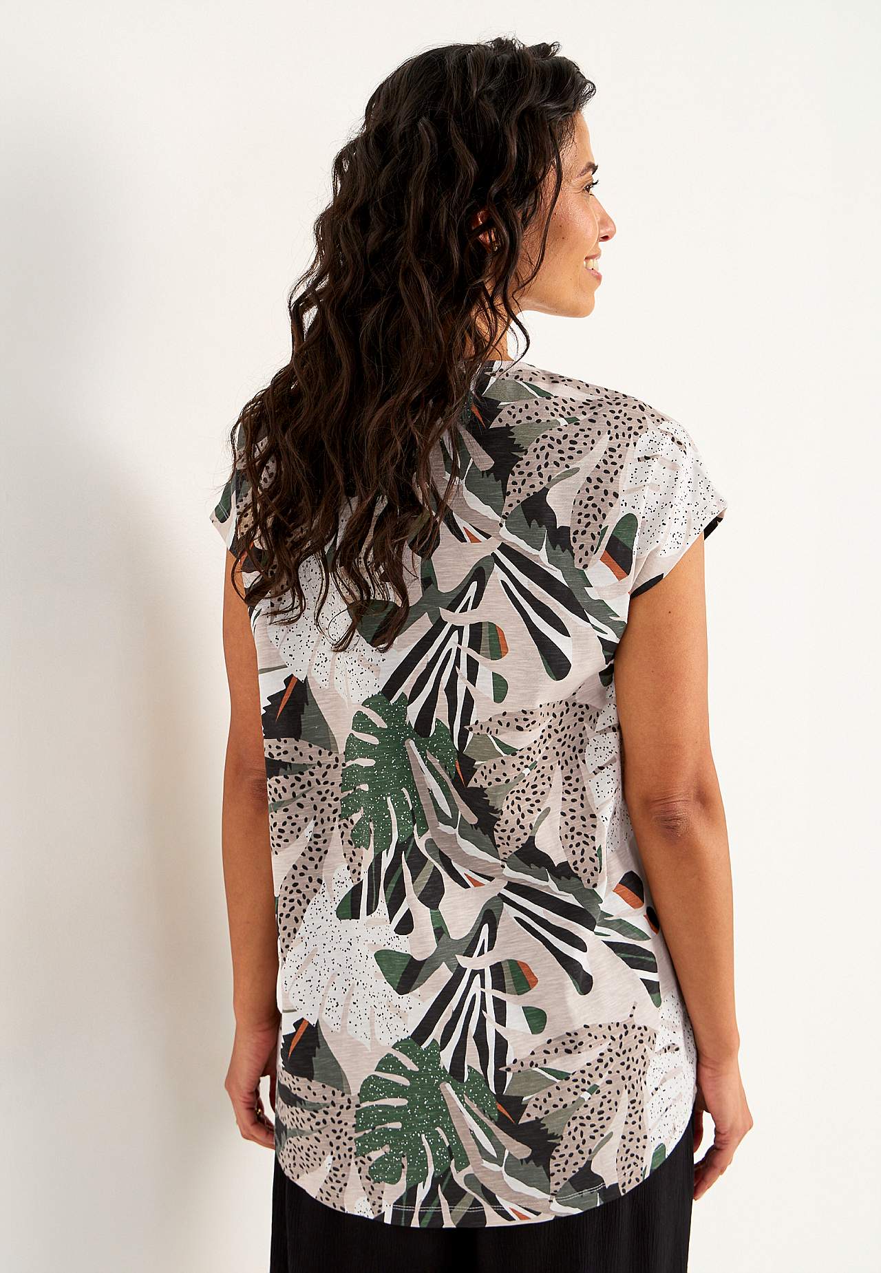 Jersey tuniek met korte mouwen