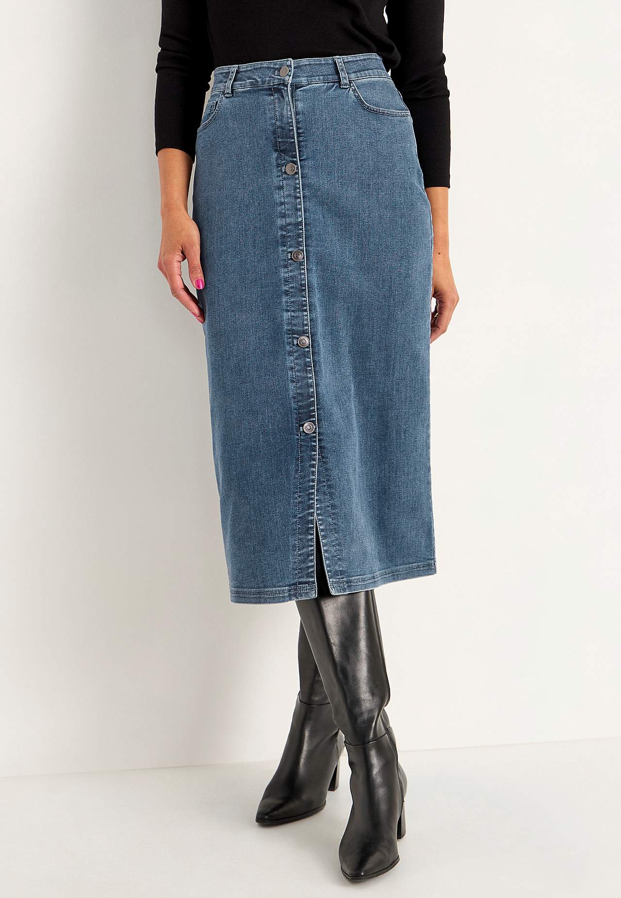 Superstretch denim rok