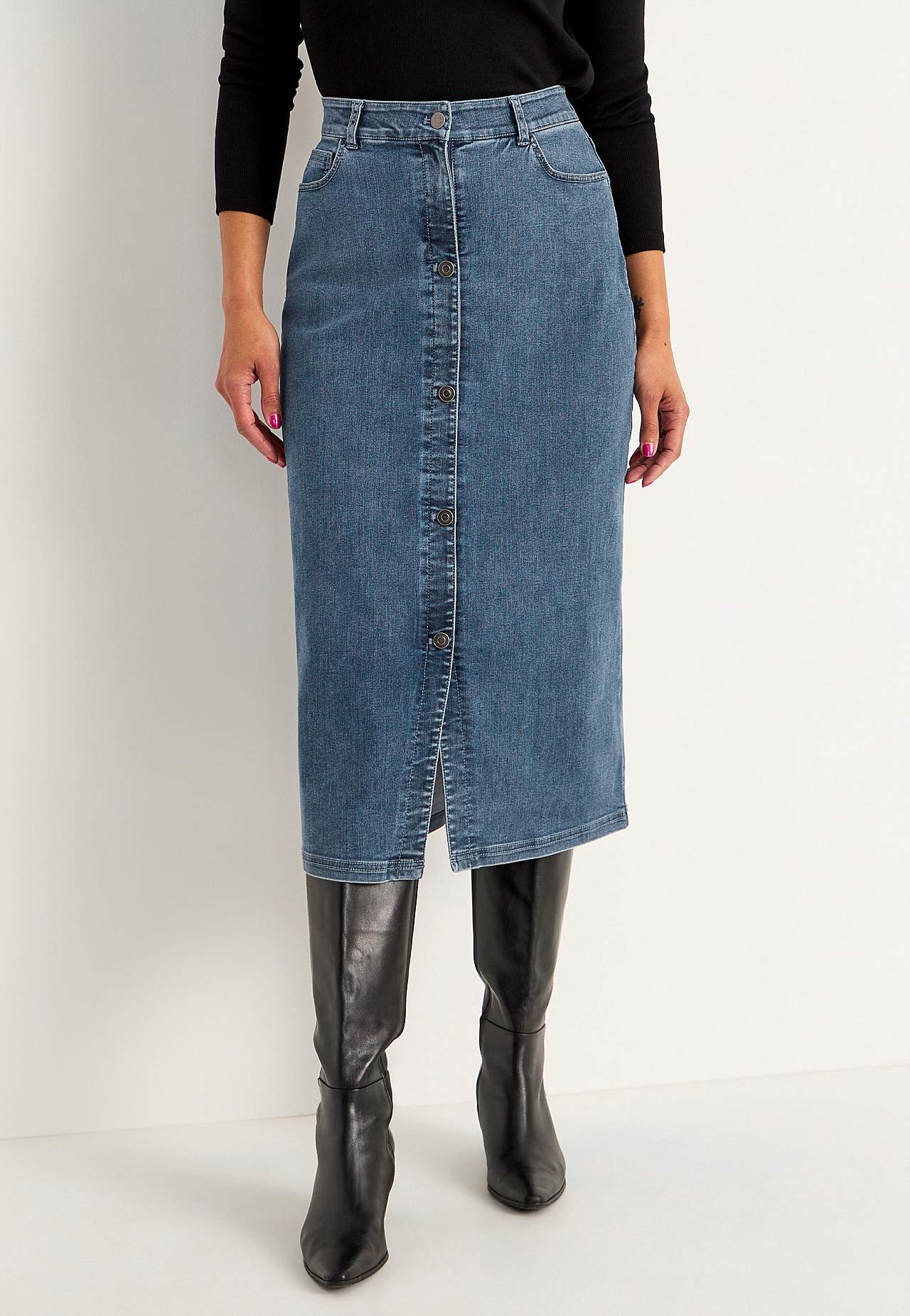 Superstretch denim rok