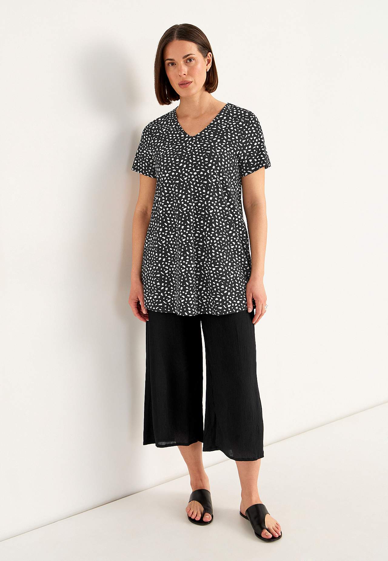 Jersey tuniek met zakken