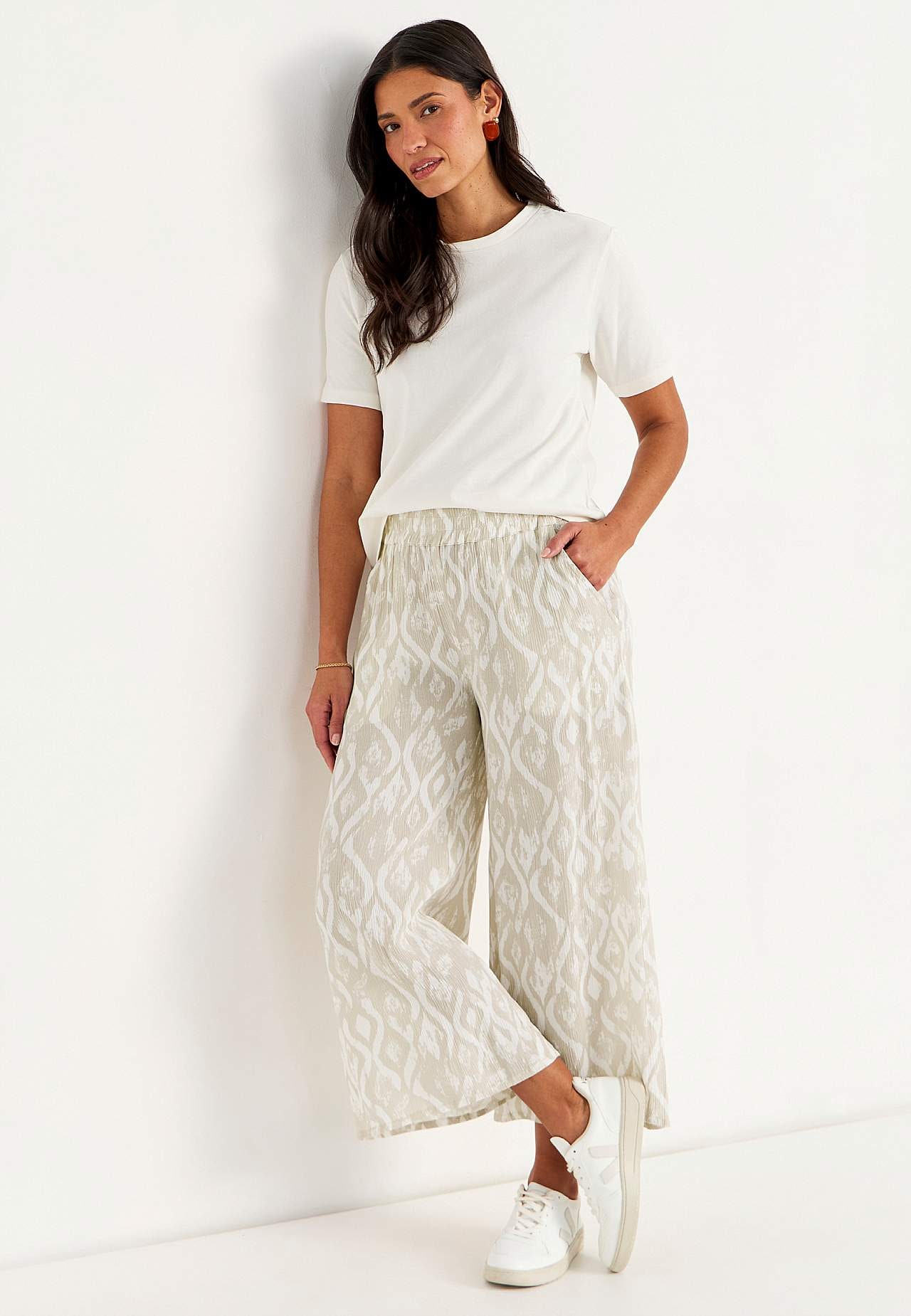 Van crèpe culotte broek