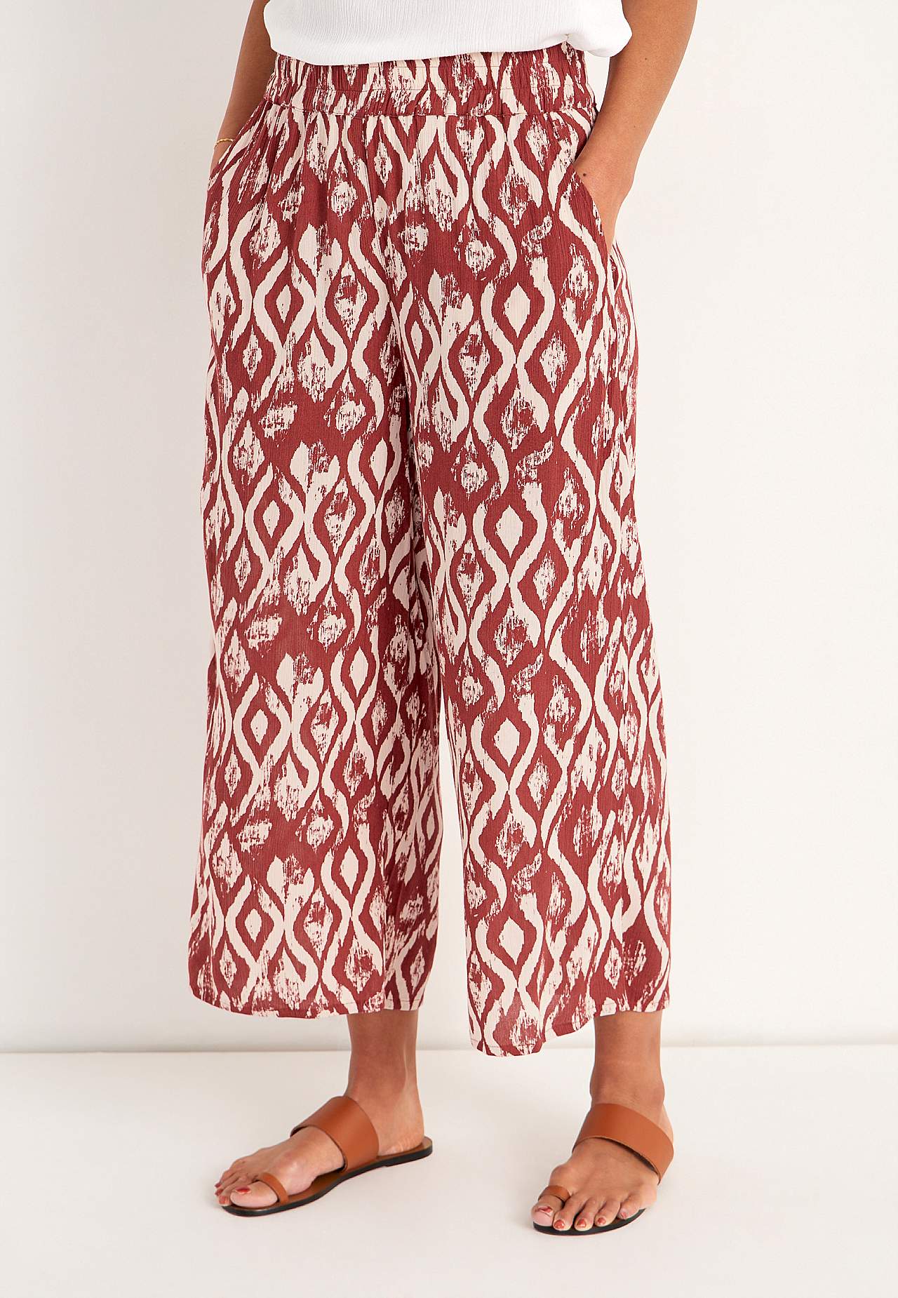 Van crèpe culotte broek