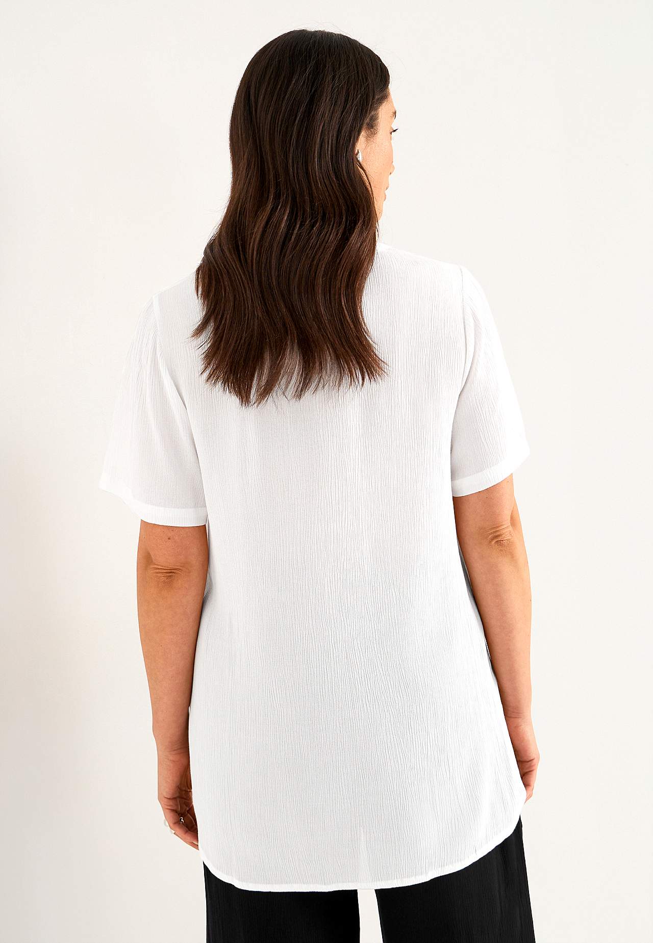 Van crèpe tuniek