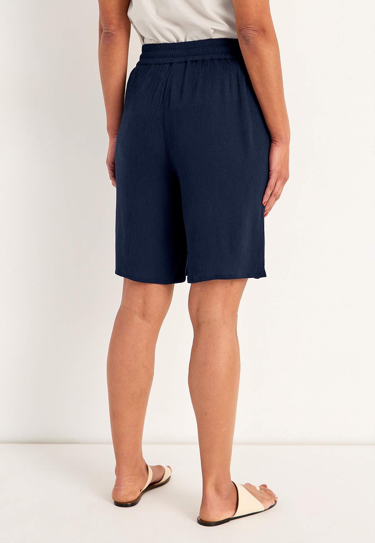Short van viscose-crêpe
