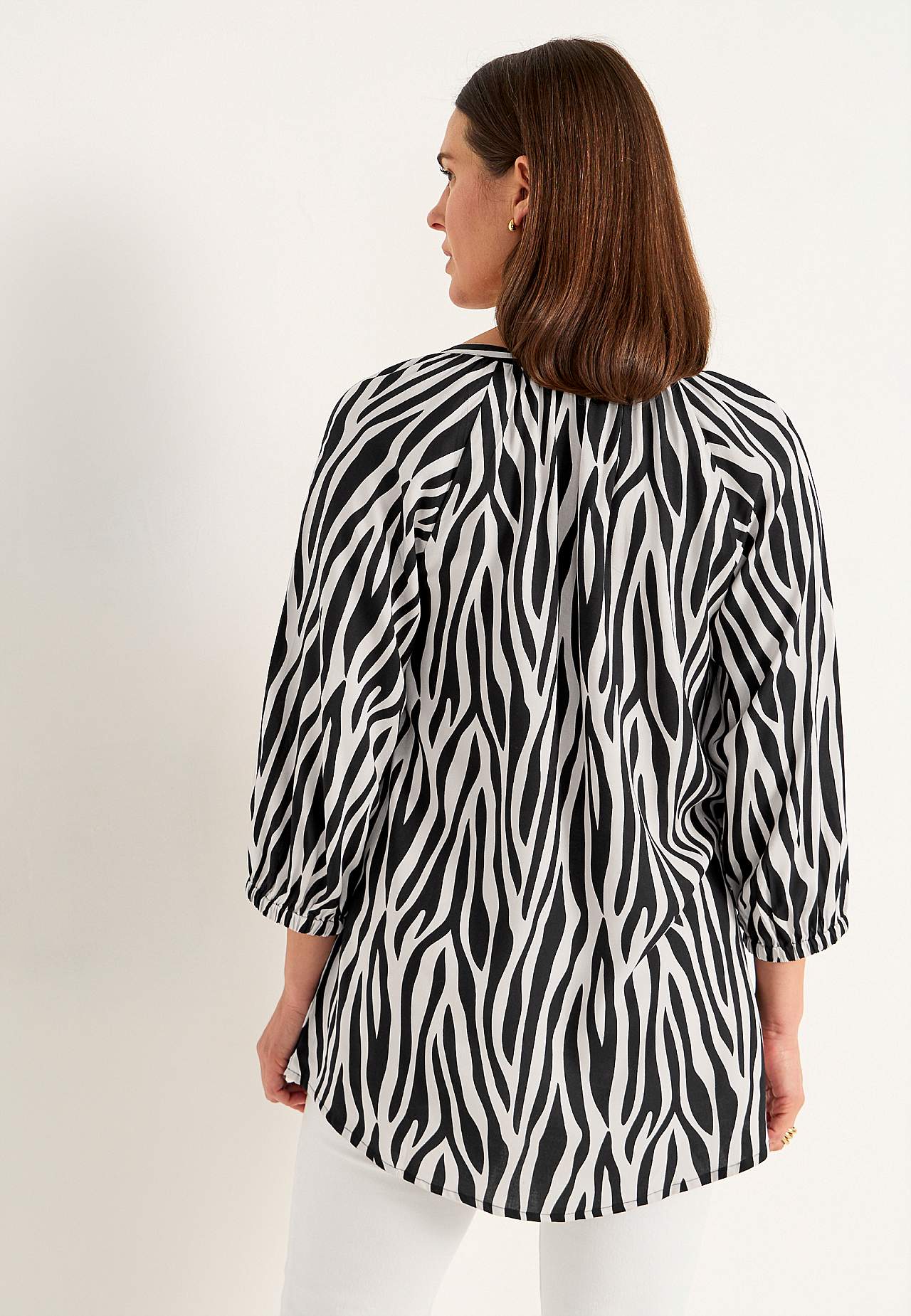 Gevlochten tuniek met patroon
