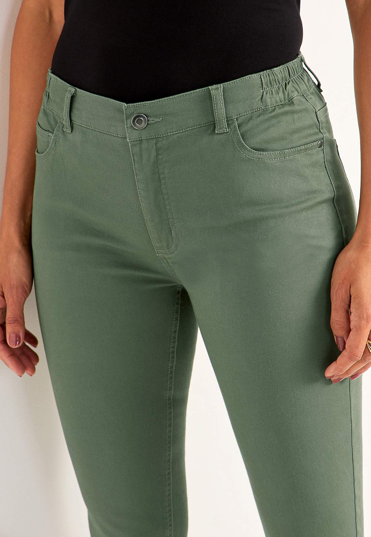 Spijkerbroek met elastische taille