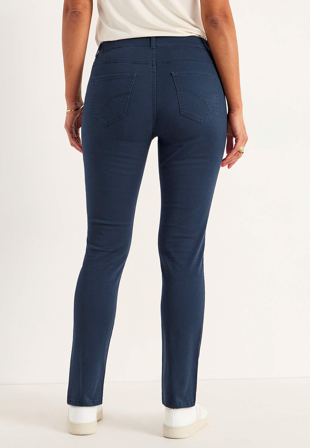 Spijkerbroek met elastische taille