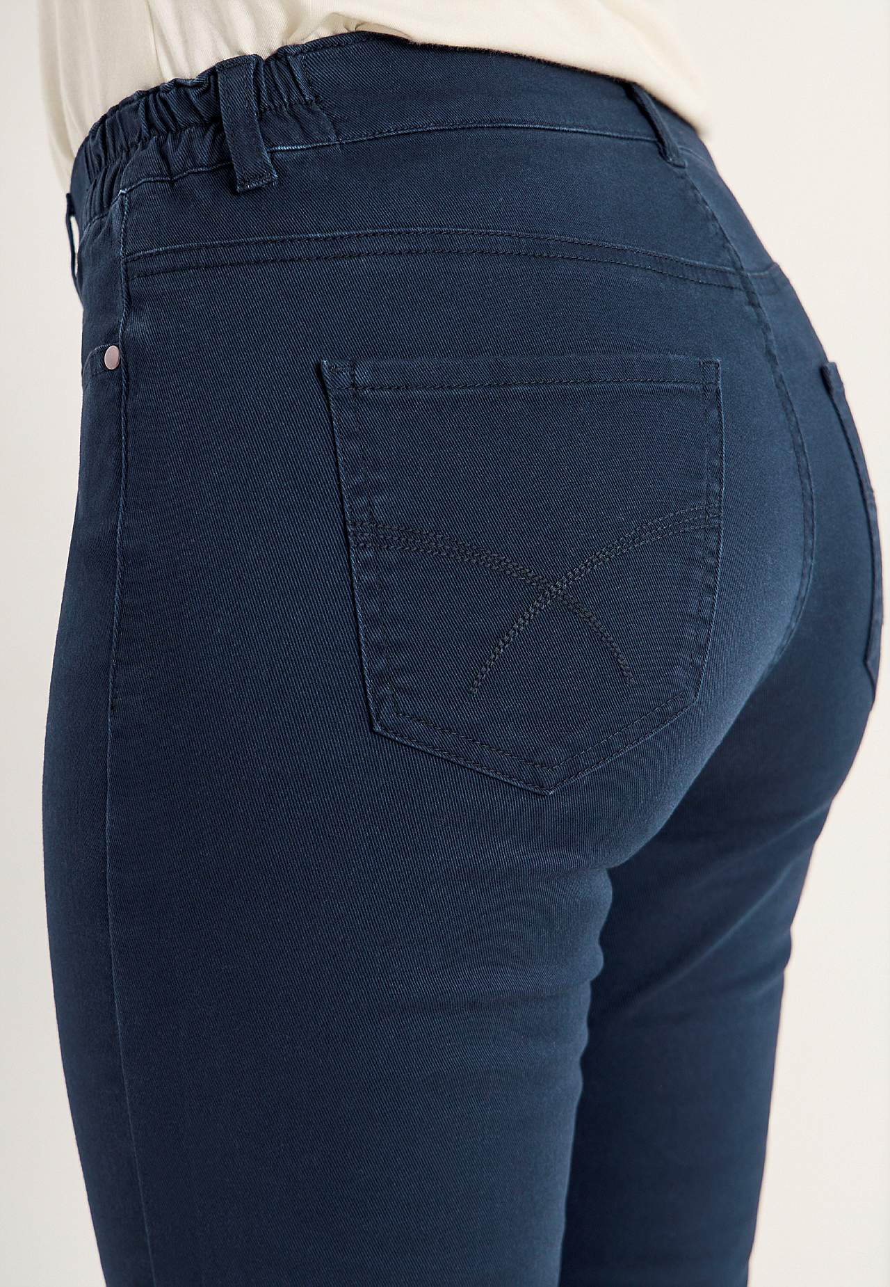 Spijkerbroek met elastische taille
