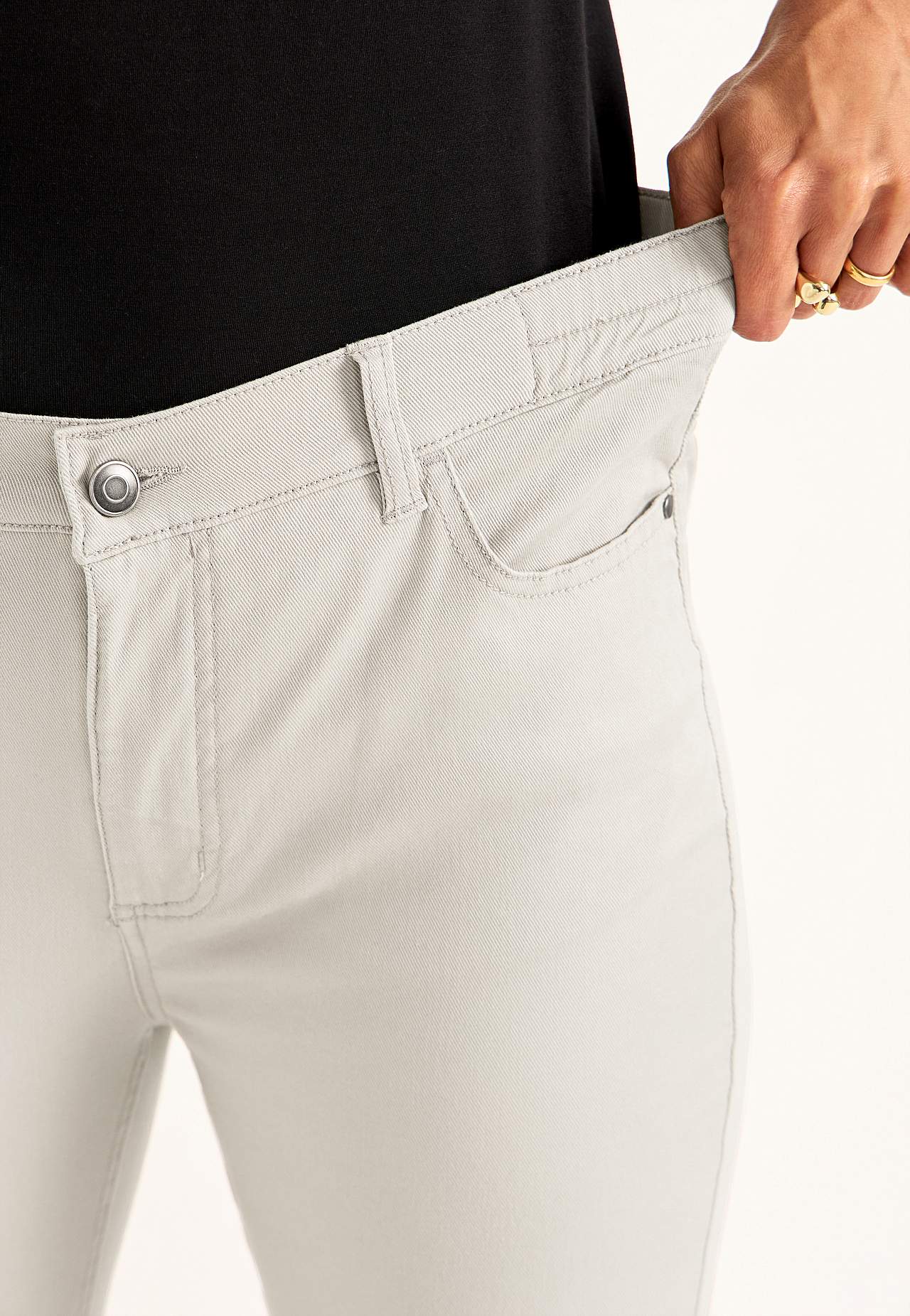 Spijkerbroek met elastische taille