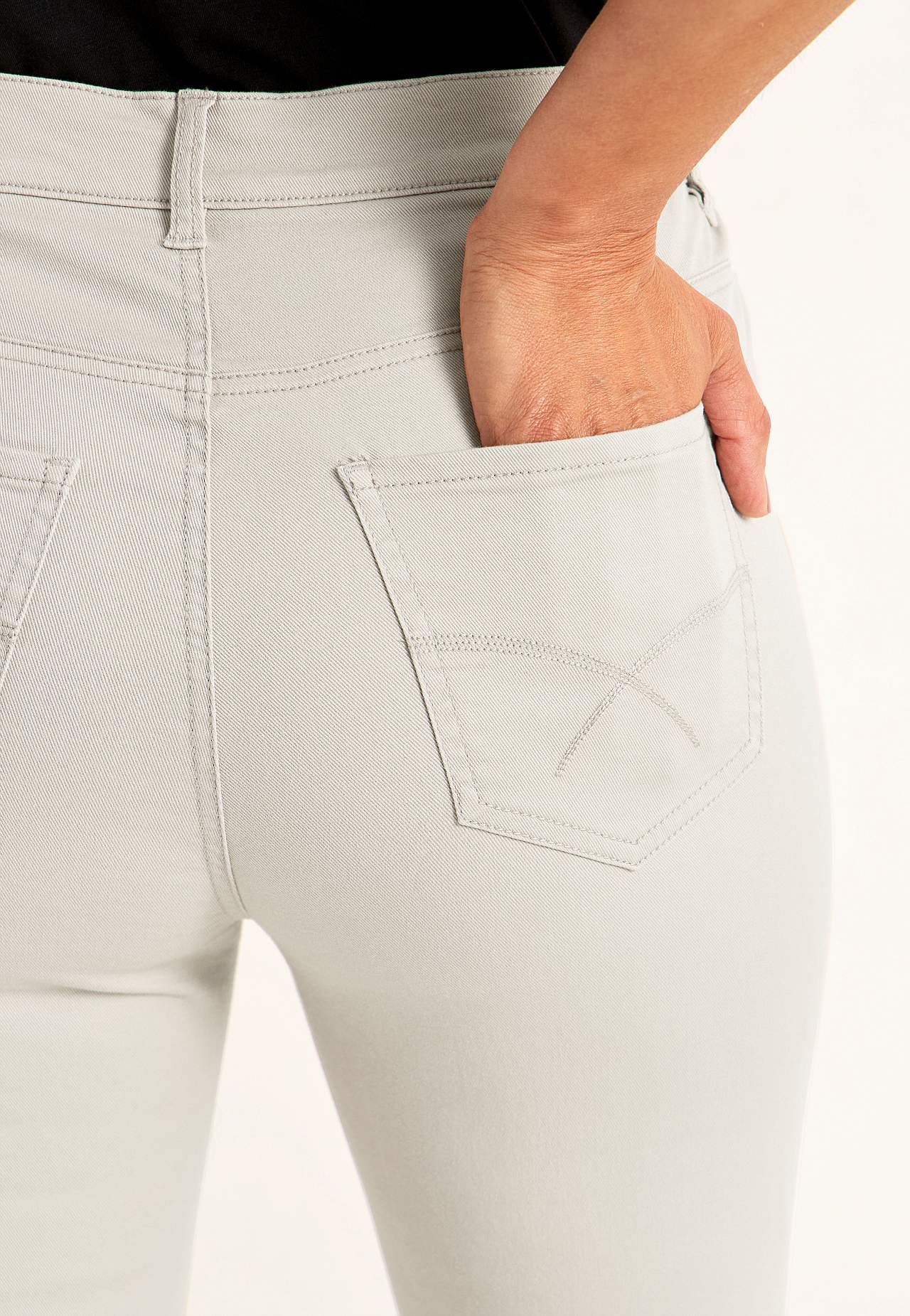 Spijkerbroek met elastische taille