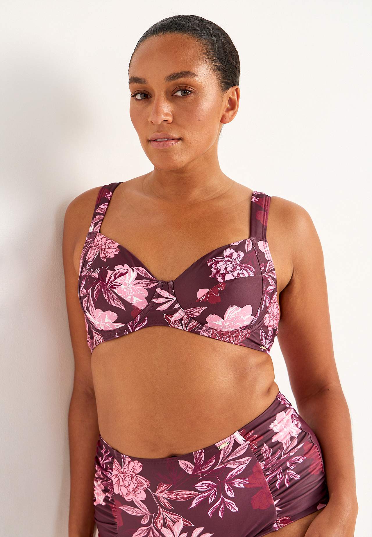 Met patroon bikini beha