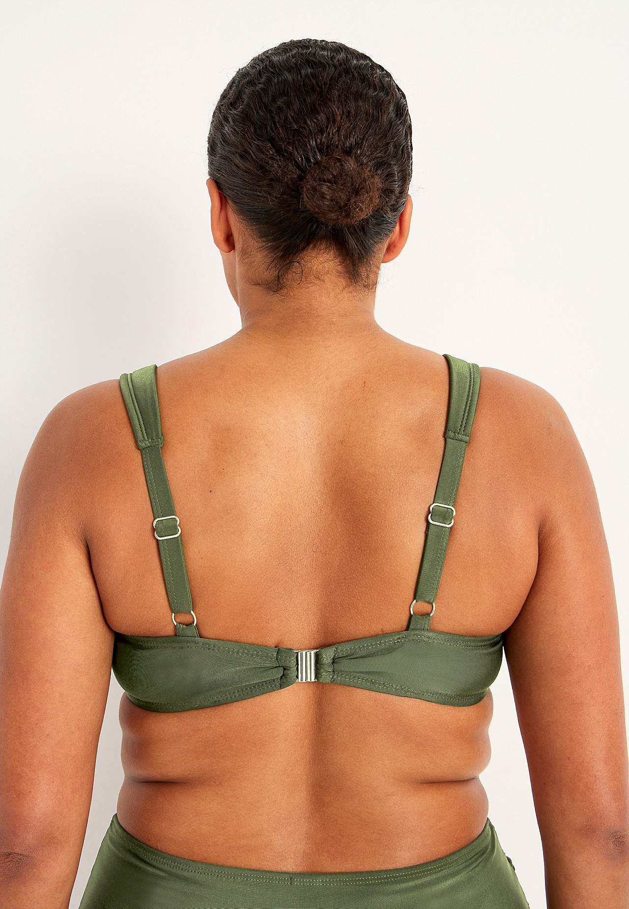 Effen-gekleurde bikini beha