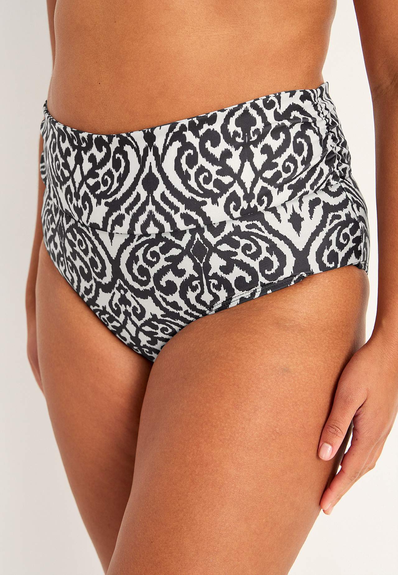 Bikinibroekje met vouwbare rand aan de taille