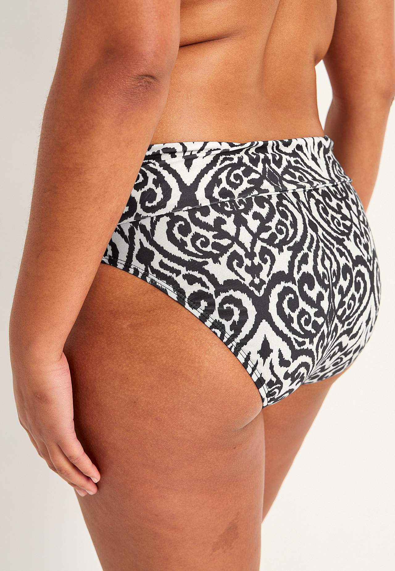 Bikinibroekje met vouwbare rand aan de taille
