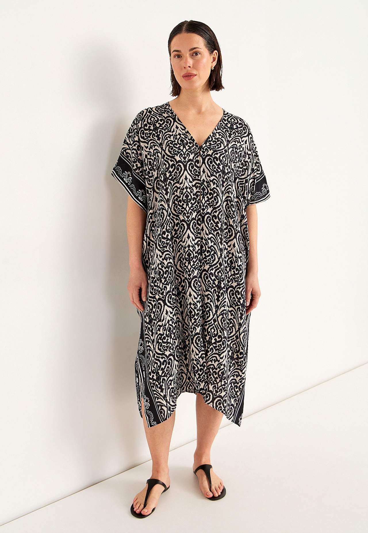 Strandkaftan met knoppen