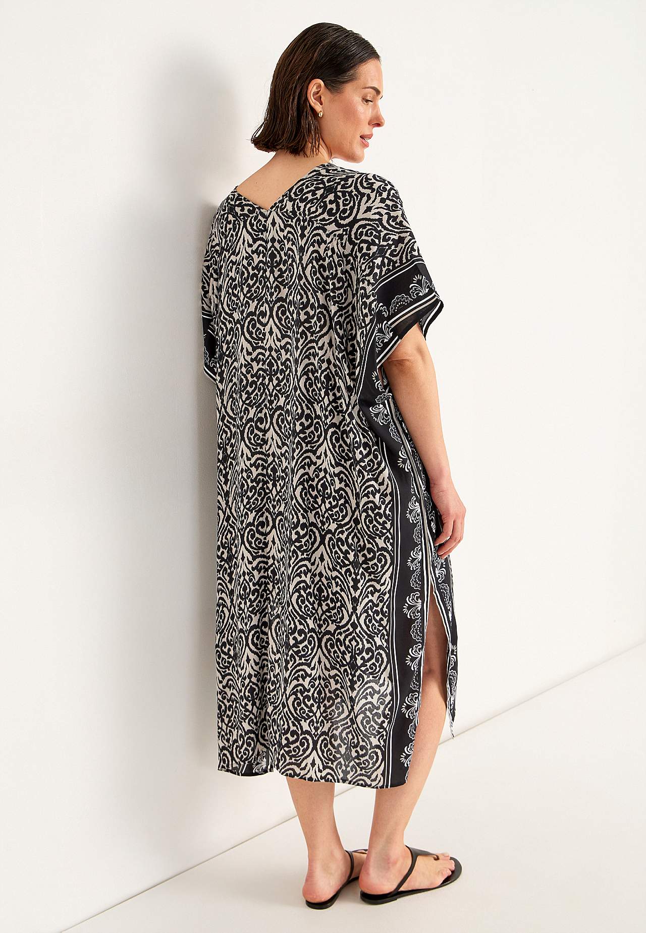 Strandkaftan met knoppen