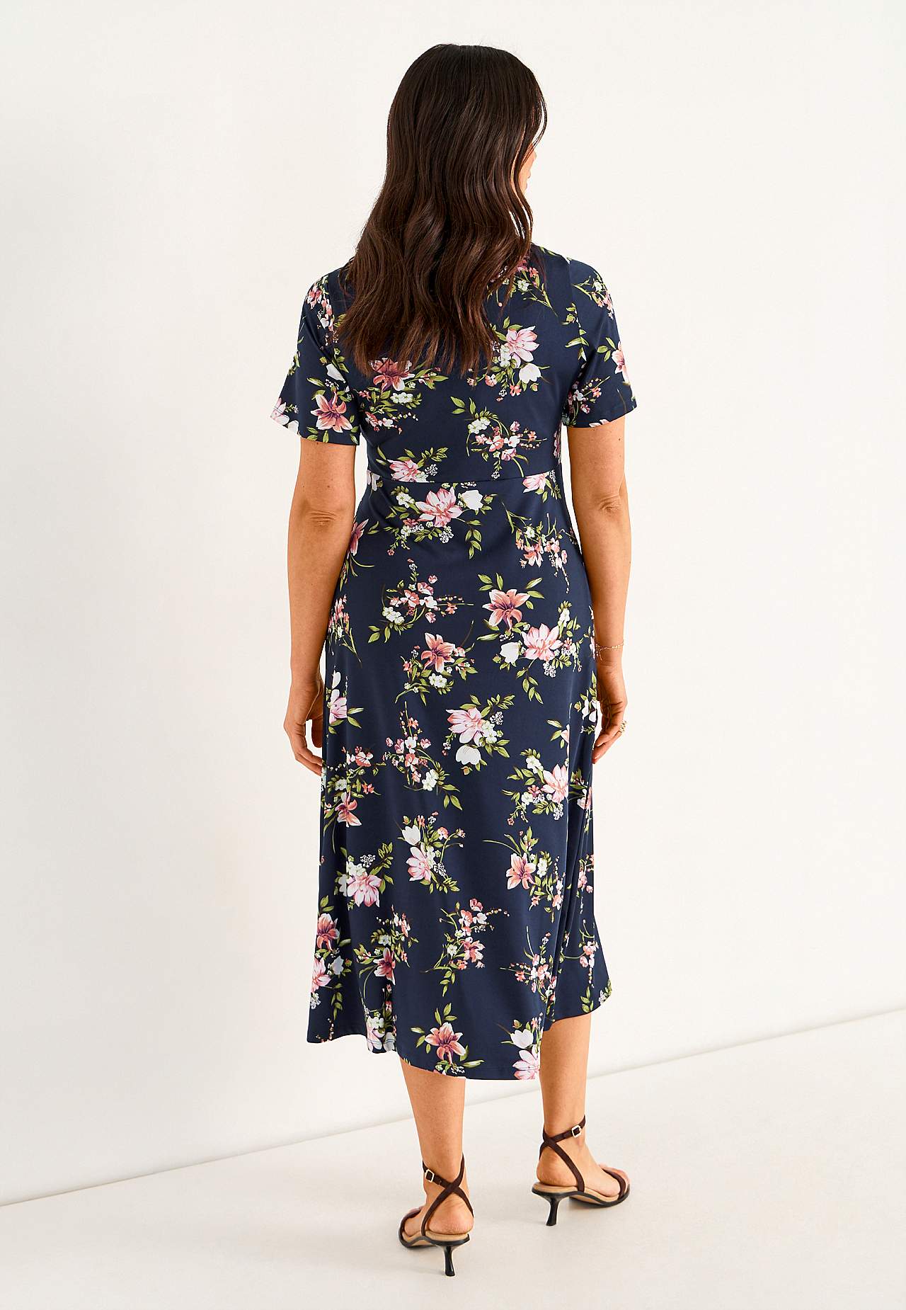 Jerseyjurk met een bloemenpatroon