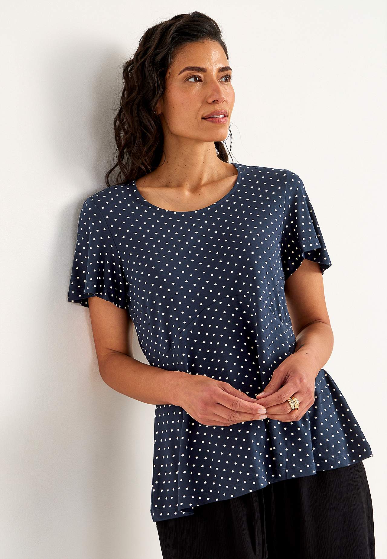 Met patroon jersey-topje