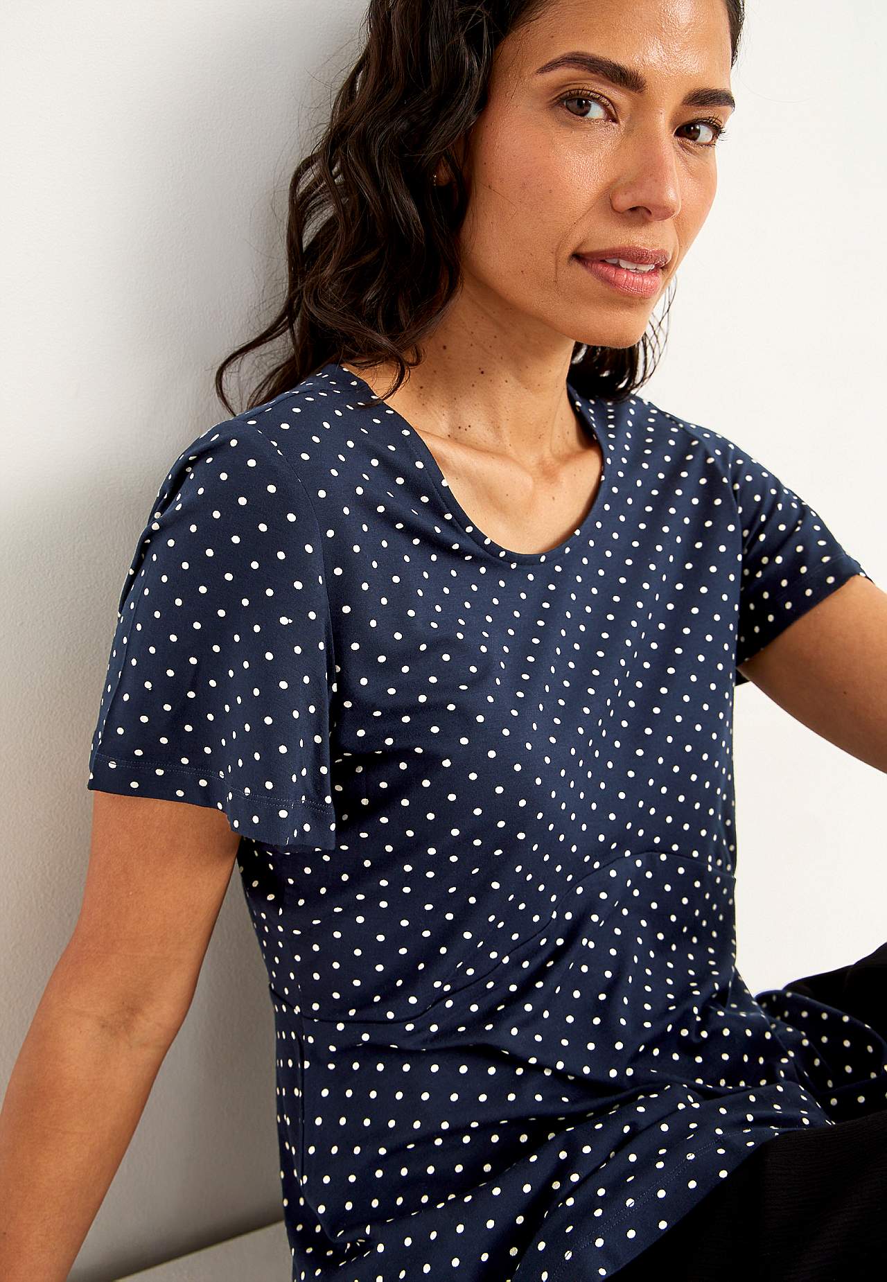 Met patroon jersey-topje