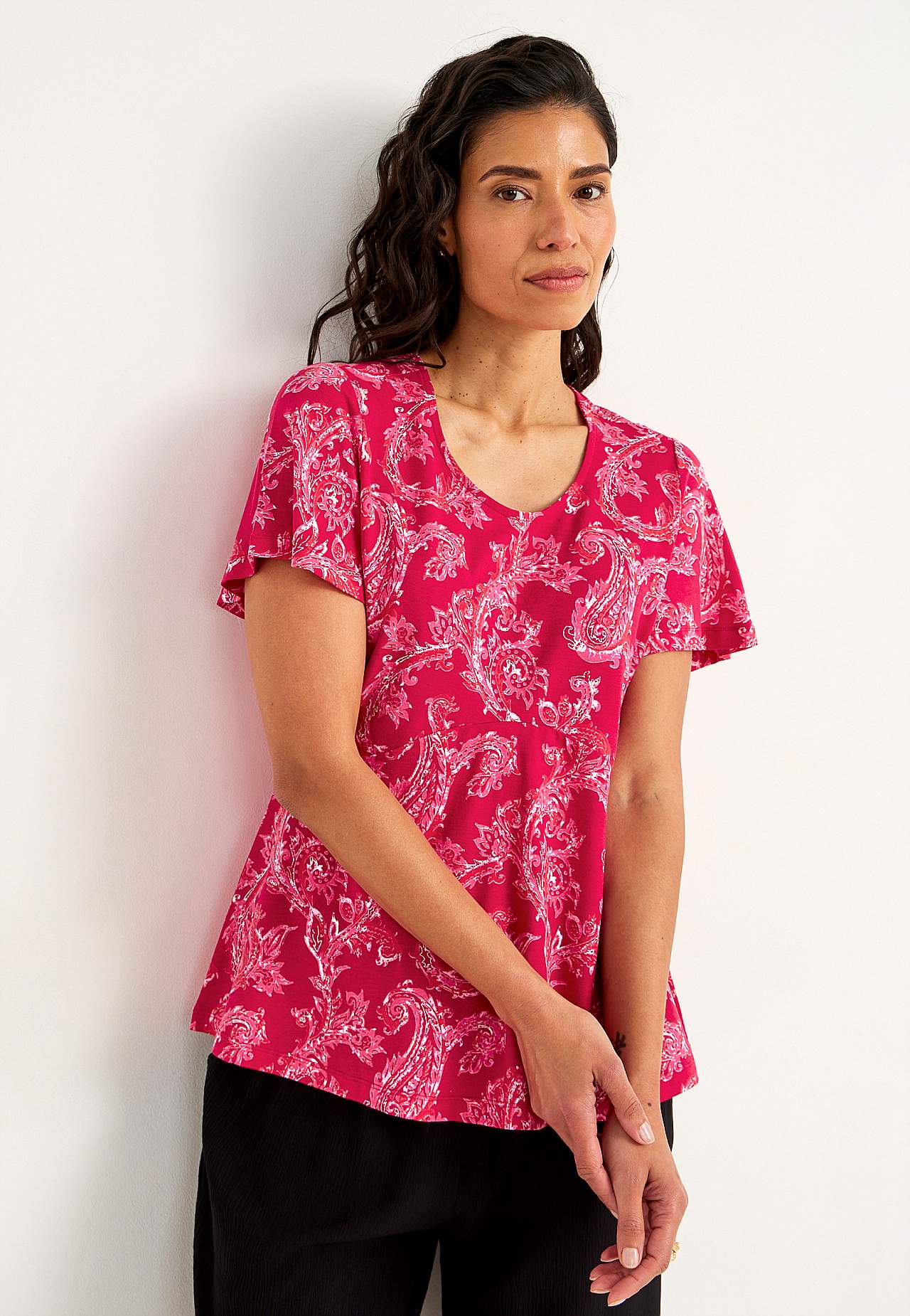 Met patroon jersey-topje
