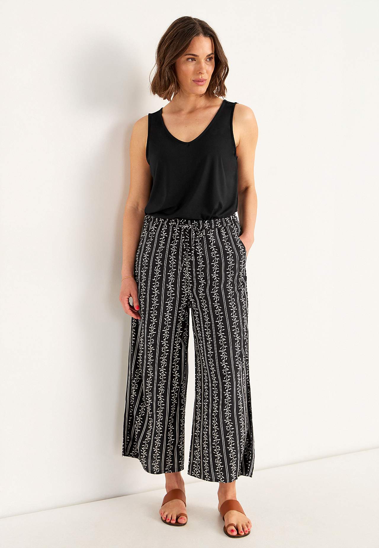 Culotte broek met patroon