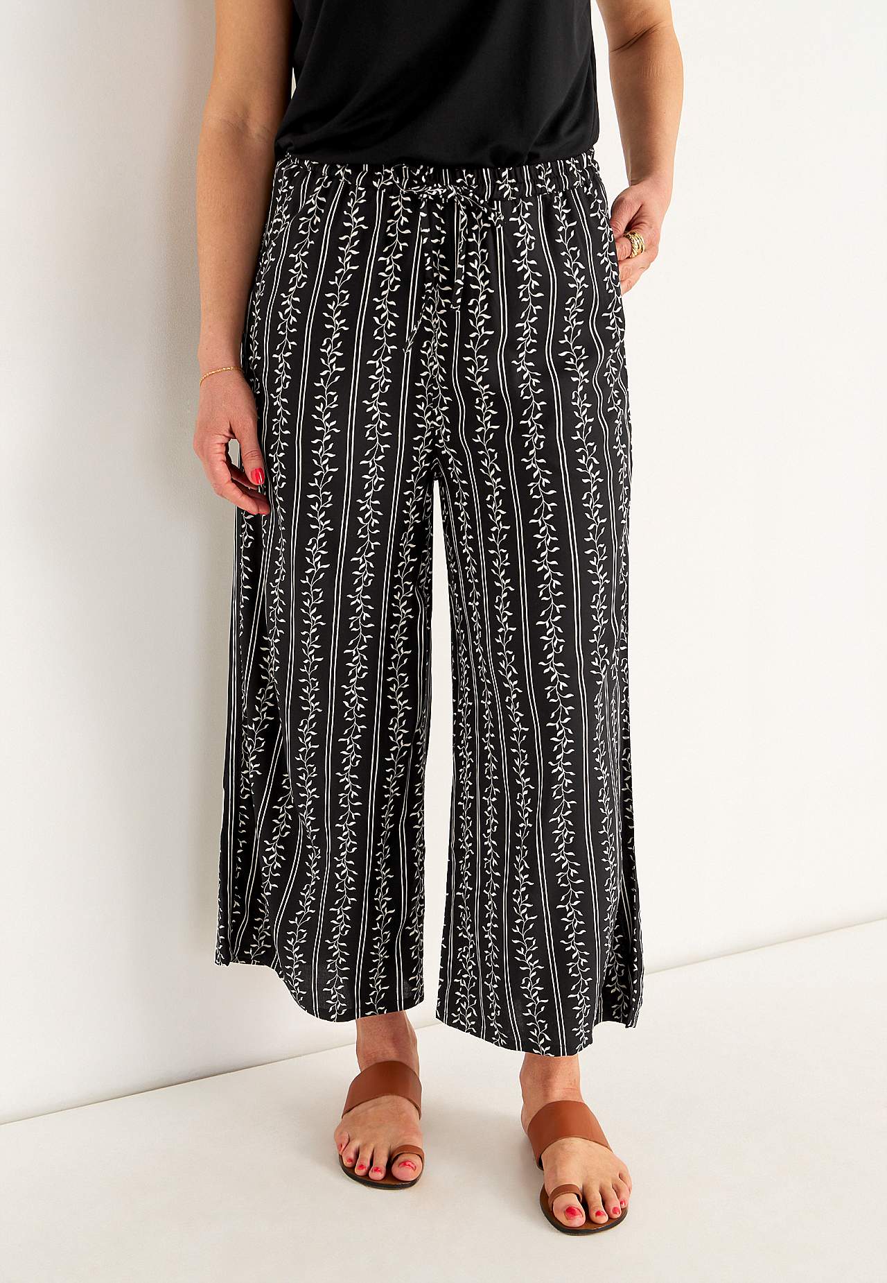 Culotte broek met patroon