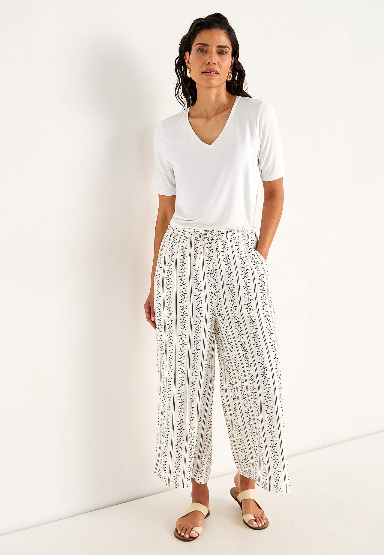 Culotte broek met patroon