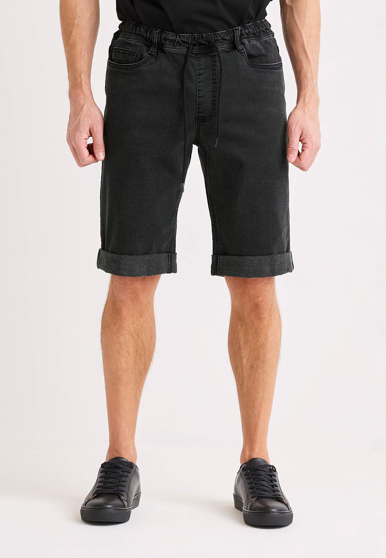Joggershorts met elastisch taille