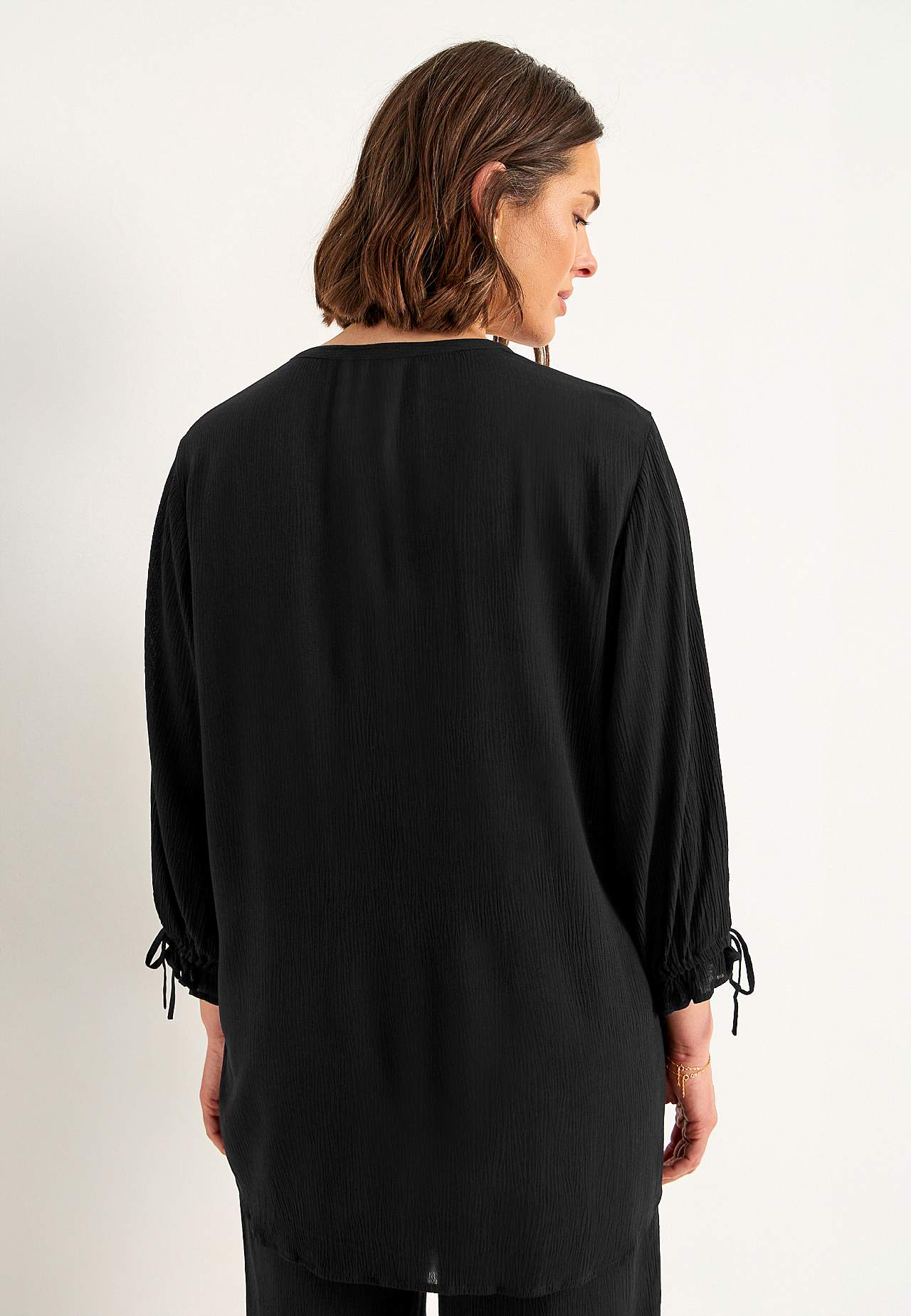 Van crèpe tuniek