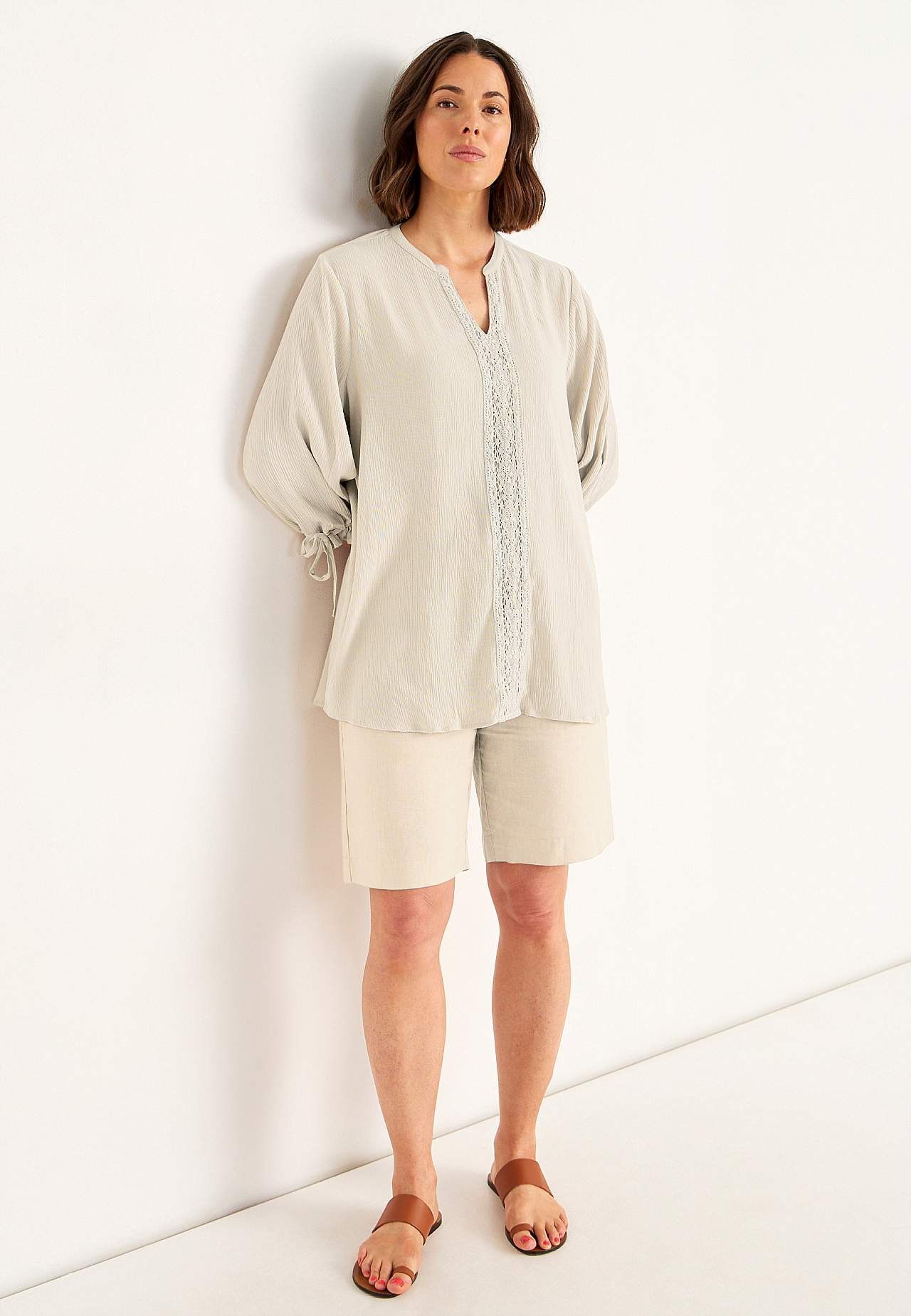 Van crèpe tuniek