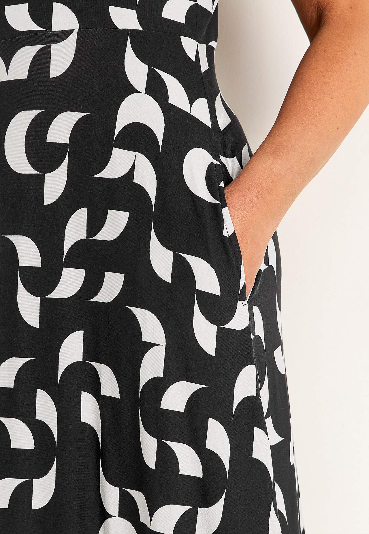 Viscose jurk met patroon