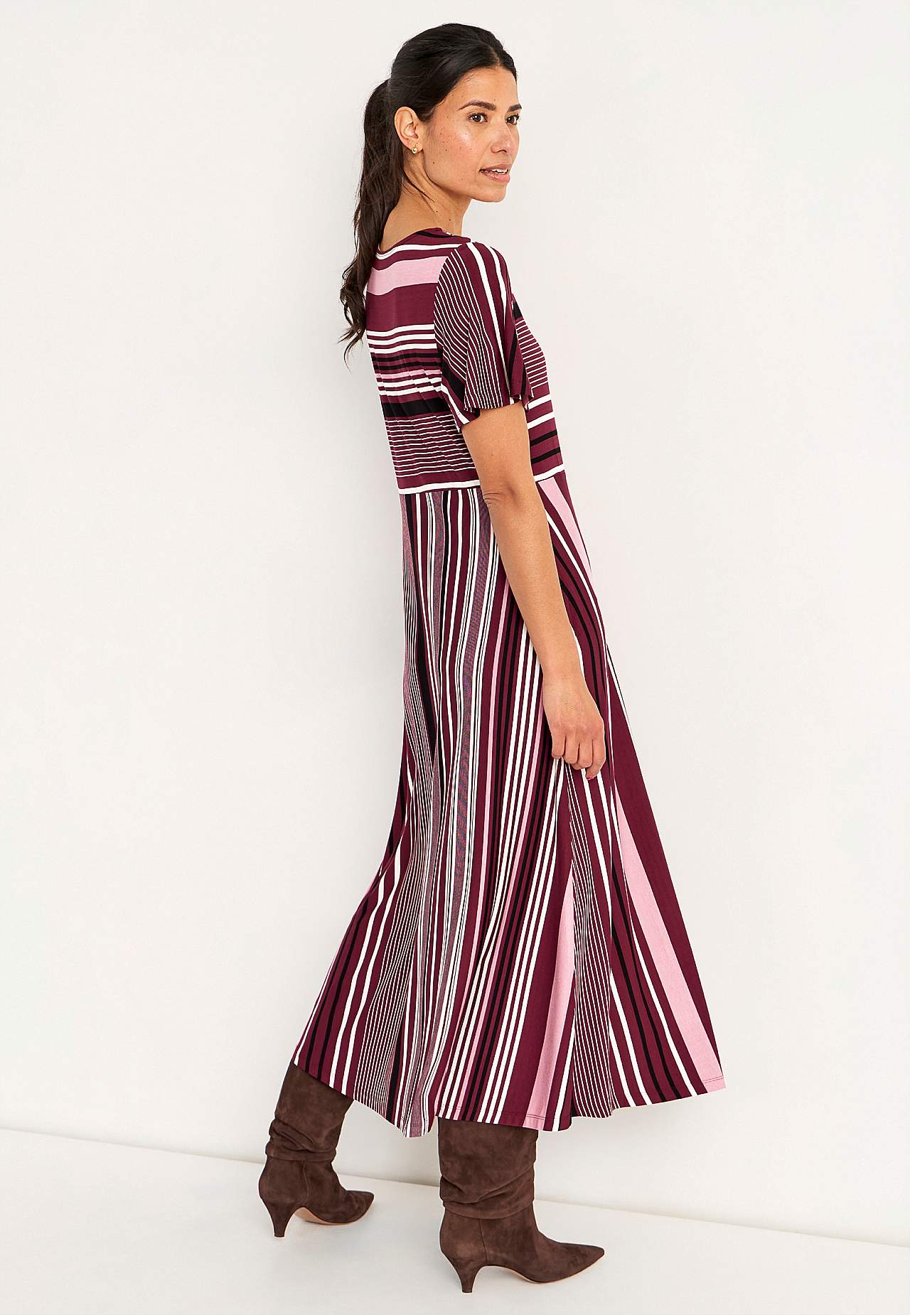 Viscose jurk met patroon