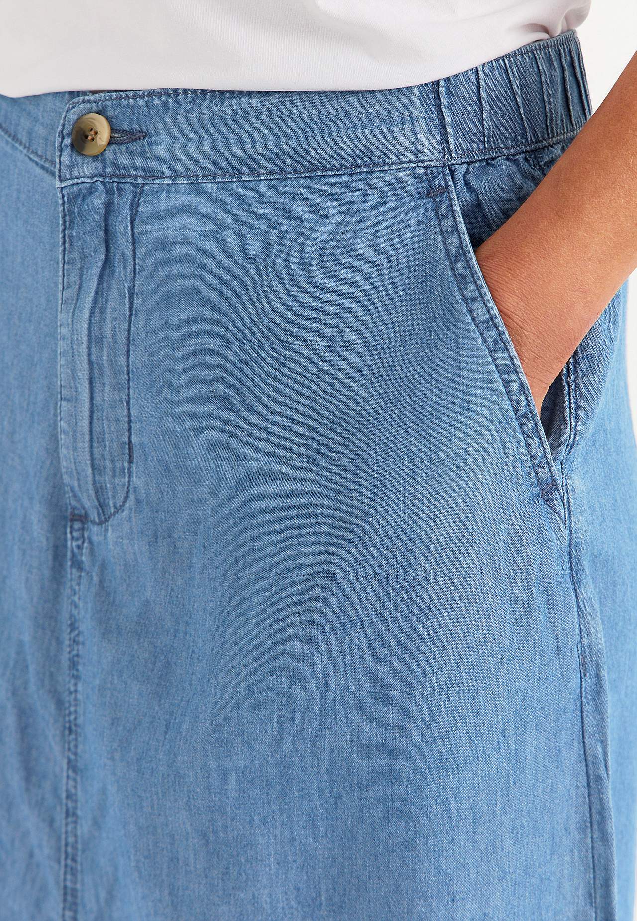 Denim rok met zakken