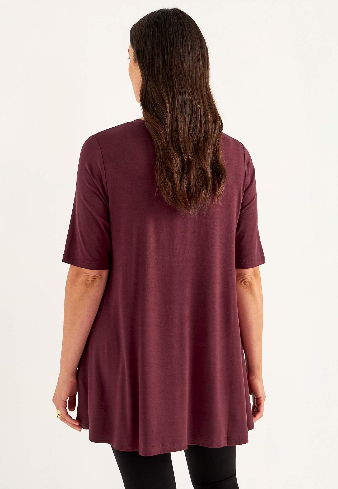 Jersey tuniek met korte mouwen