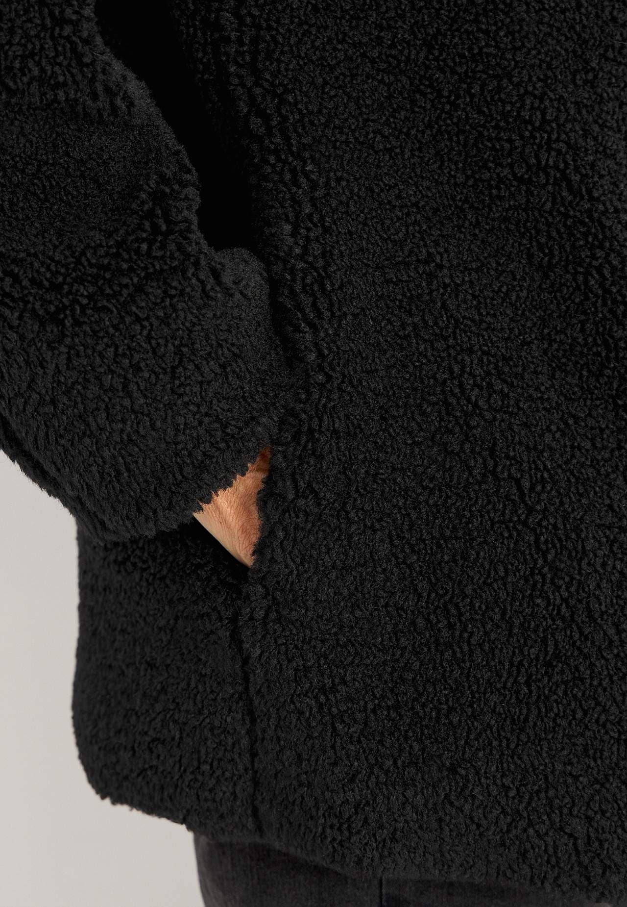 Teddyjas met opstaande kraag