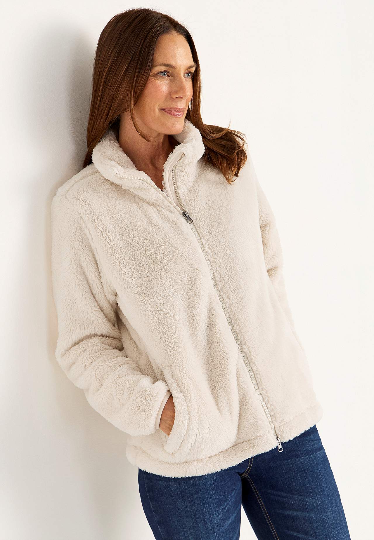 Super zachte fleece-jas