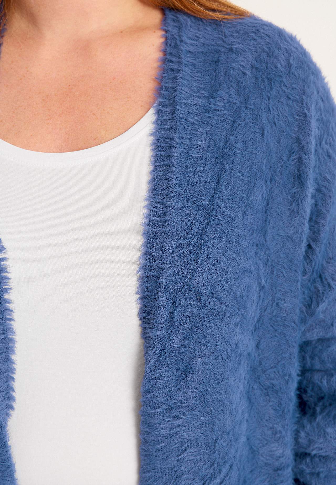 Gebreide en open cardigan