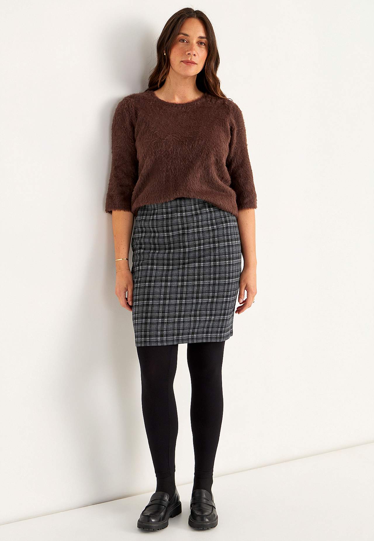 Rok met een jacquard patroon
