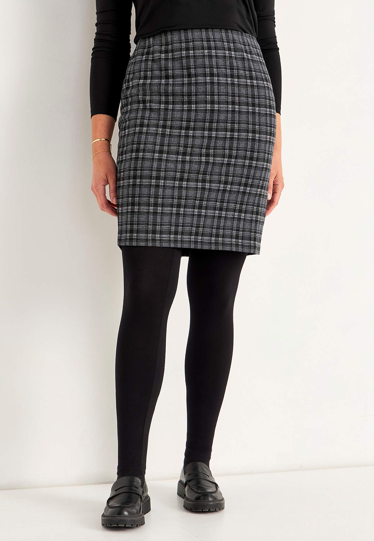 Rok met een jacquard patroon