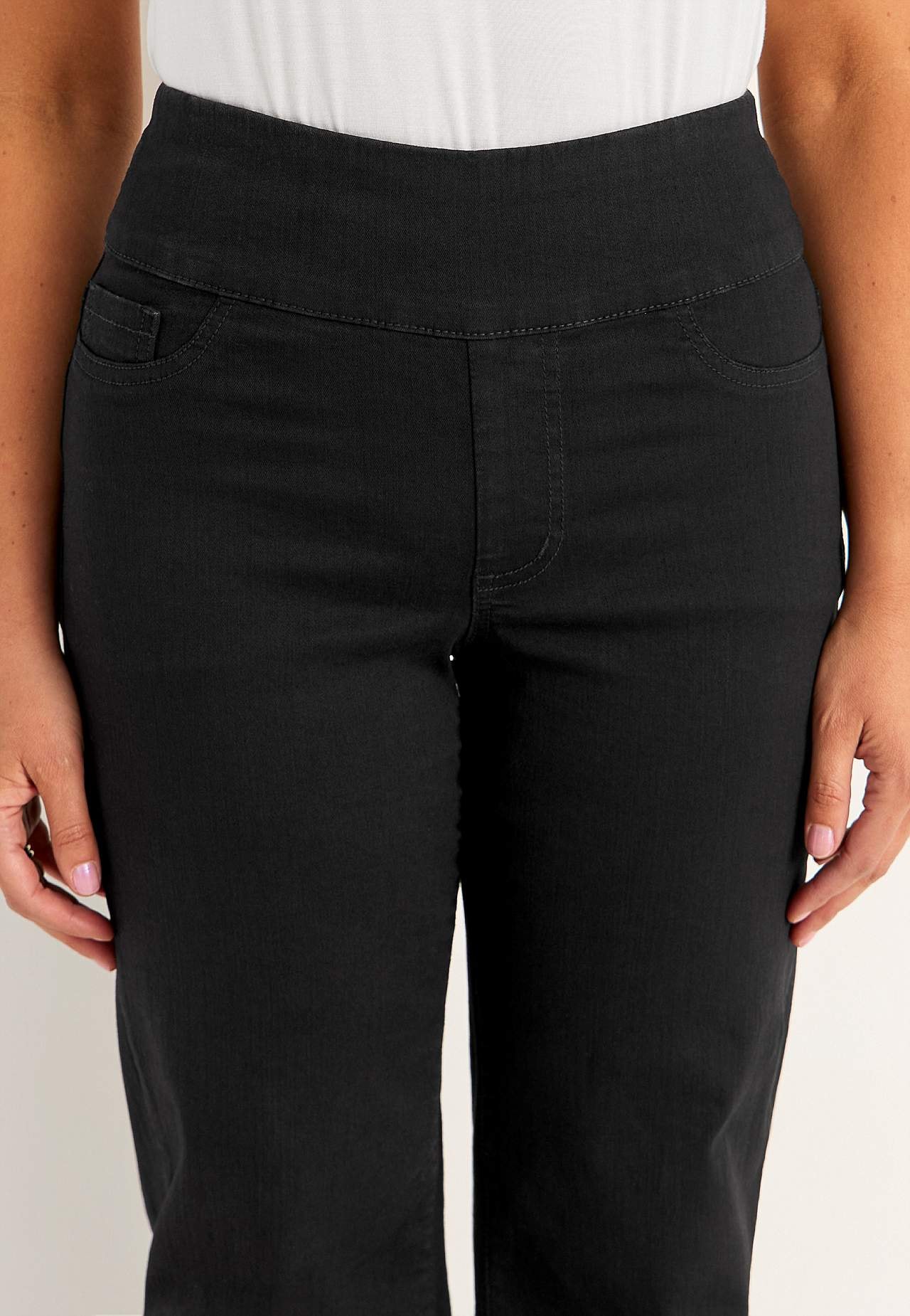 Spijkerbroek met hoge elastische taille Elisa
