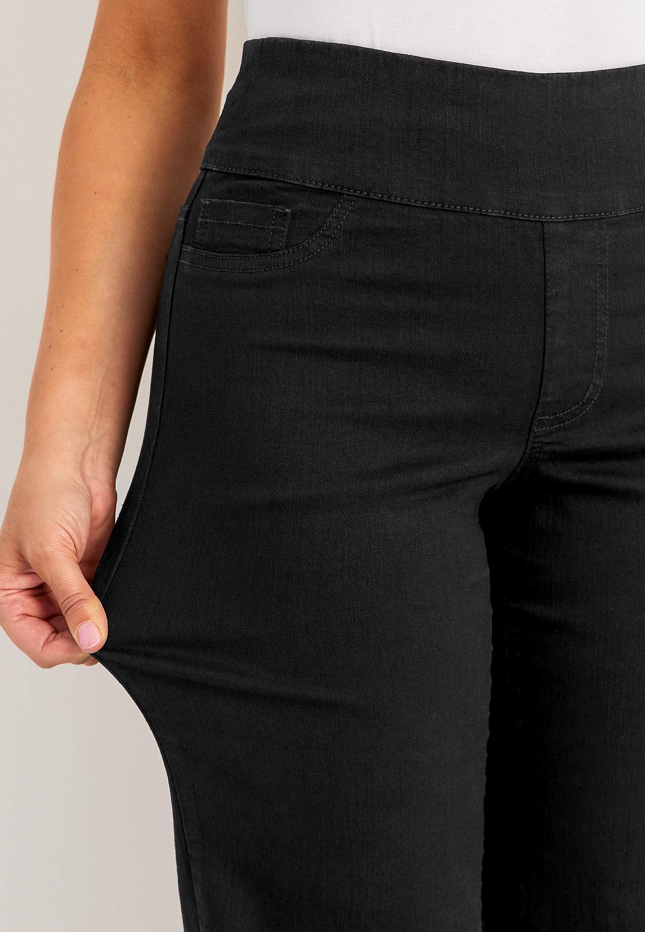 Spijkerbroek met hoge elastische taille Elisa