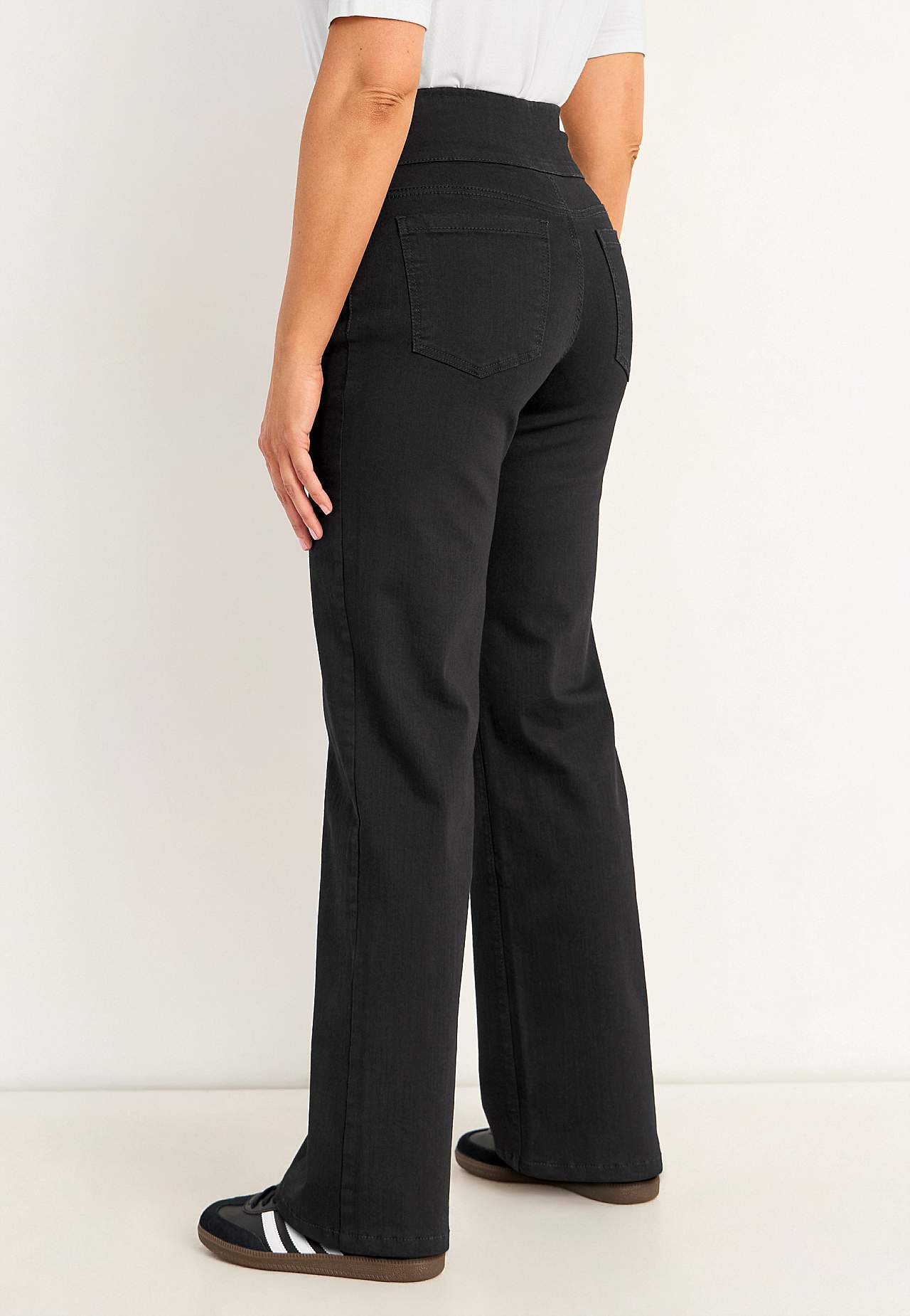 Spijkerbroek met hoge elastische taille Elisa
