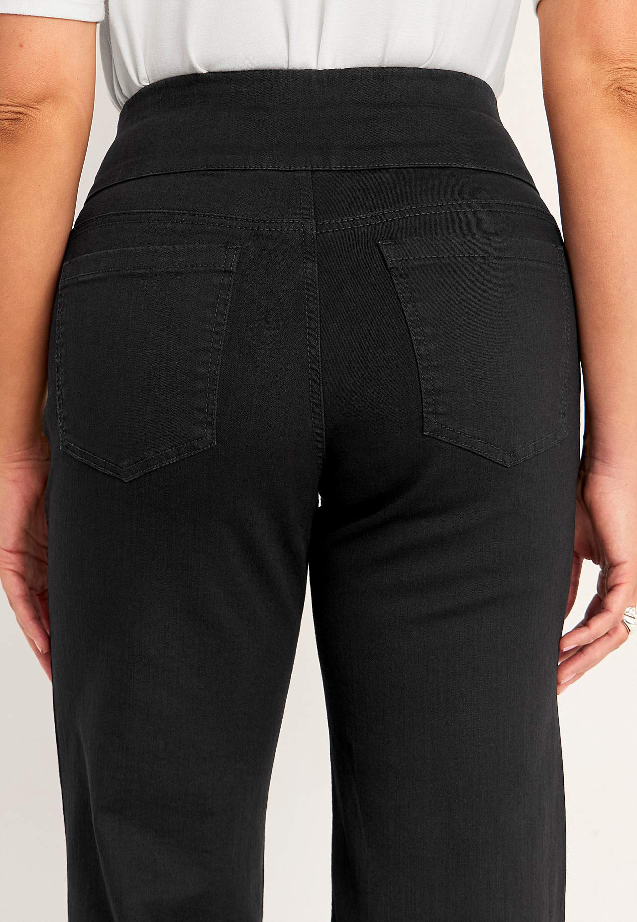 Spijkerbroek met hoge elastische taille Elisa