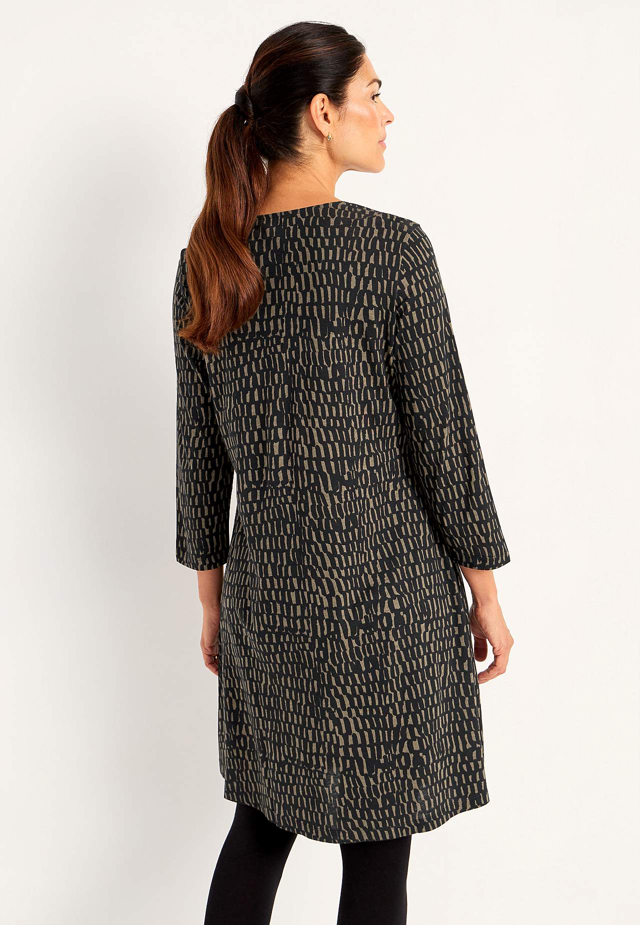 Jerseyjurk met een v-hals